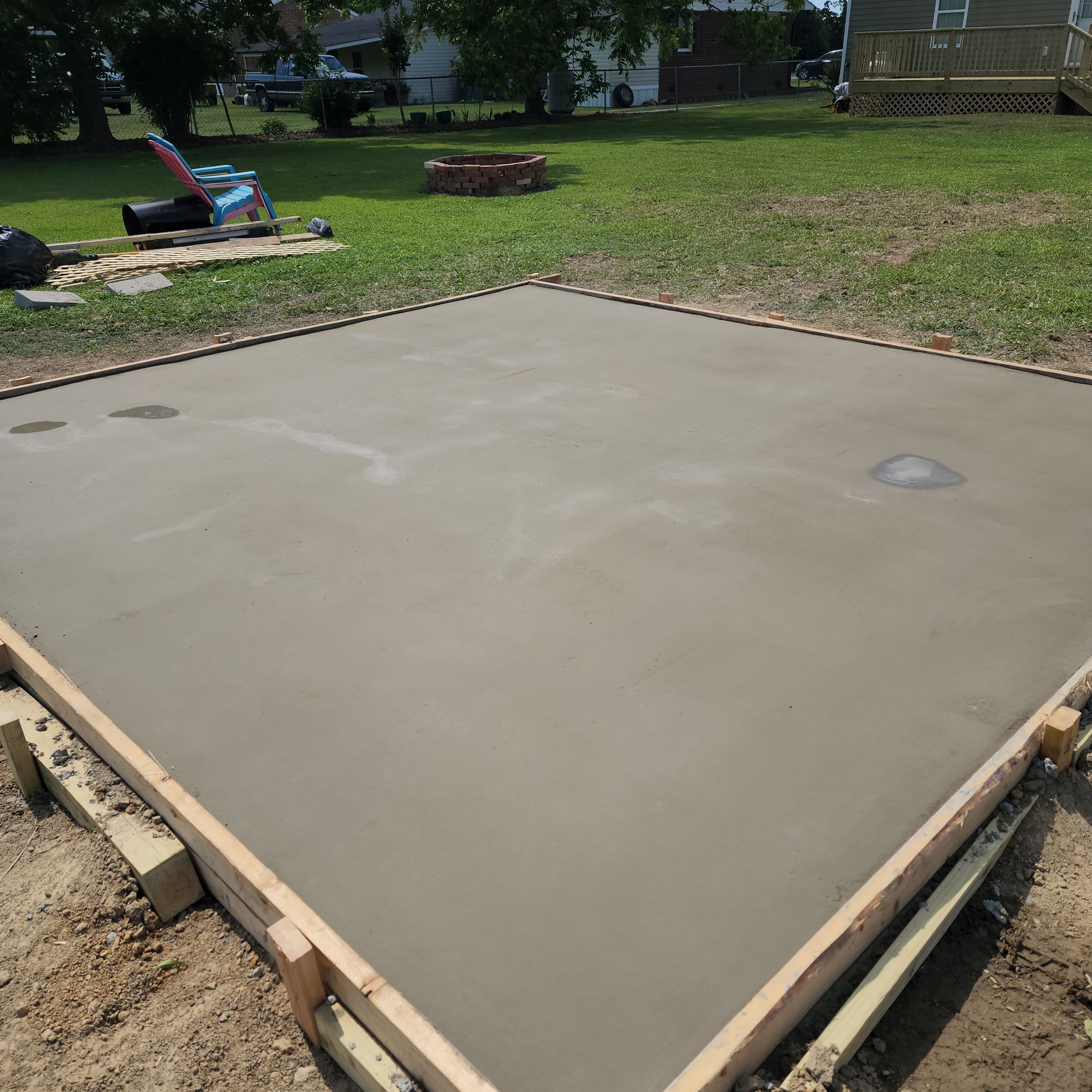 Concrete Pad Pour