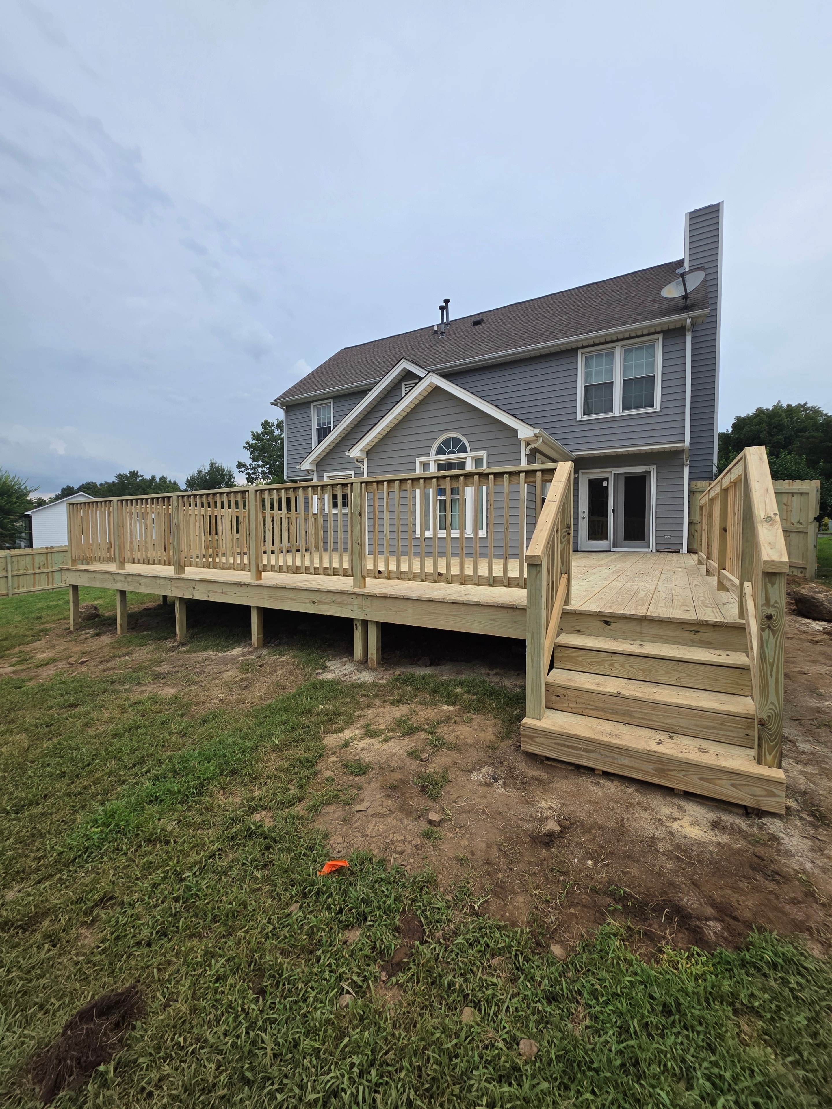 Large Backyard Deck Build